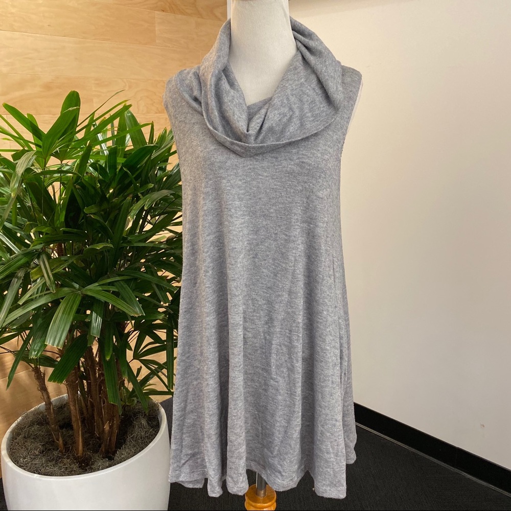Cowel neck sleeveless dress